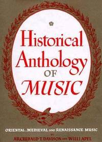 Historical Anthology Of Music - 