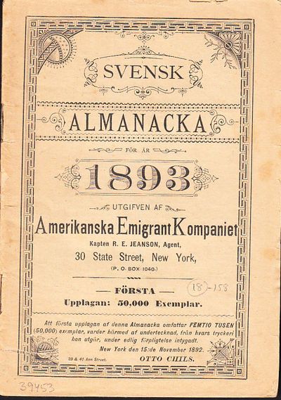 Svensk Almanacka för år 1893. Utgiven af…