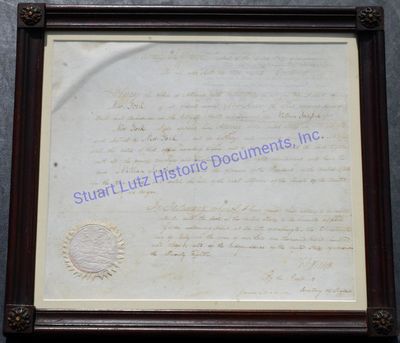 Jefferson And Madison Sign A Commission Appointing The U.S. Attorney Of New York
