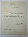 WOODROW WILSON | TYPED LETTER SIGNED (TLS)