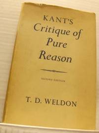 Kant´s Critique of Pure Reason.