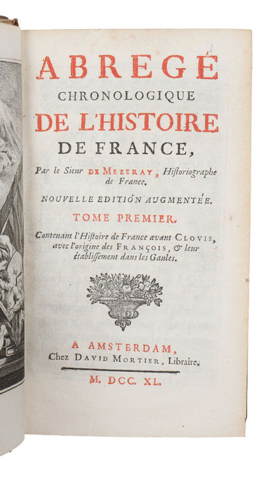 Abrege chronologique de l'histoire de France. Nouvelle edition Argumentee. Vols 1 - 6, 10 & 12. (photo 6)
