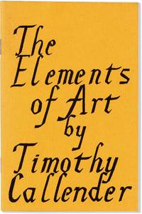 The Elements of Art [Inscribed to Roberto Marquez]