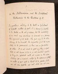 The Doctrine of the Millennium with the principal Scriptural Proofs and Testimonies on which it is founded,… by Edward GRESWELL - Hardcover - 1837 - from Butler Rare Books (SKU: 1049)