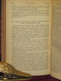 Method of Indexing Finger-Marks, In Proceedings of the Royal Society of London. From Dec. 11, 1890 to May 28, 1891