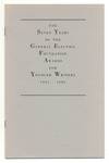 The Seven Years of the General Electric Foundation Awards for Younger Writers 1983-1989