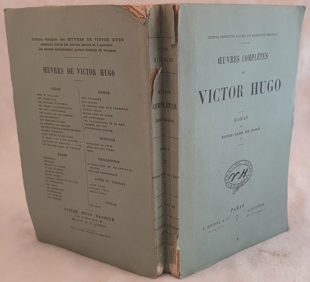 Oeuvres Completes De Victor Hugo Roman Iv Notre Dame De Paris Ii By Victor Hugo 1880