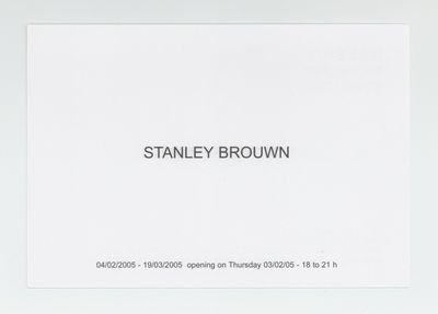 Exhibition postcard: Stanley Brouwn (4 February-19 March 2005)