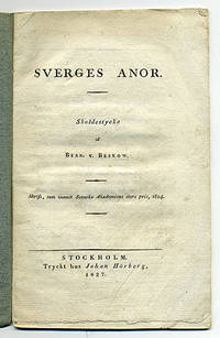 Sverges anor. Skaldestycke. Skrift, som vunnit…