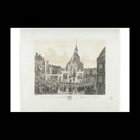 The arrival of Z.M. King Willem II at the Council Hall of the City of Schiedam den 31 Julij 1846,...