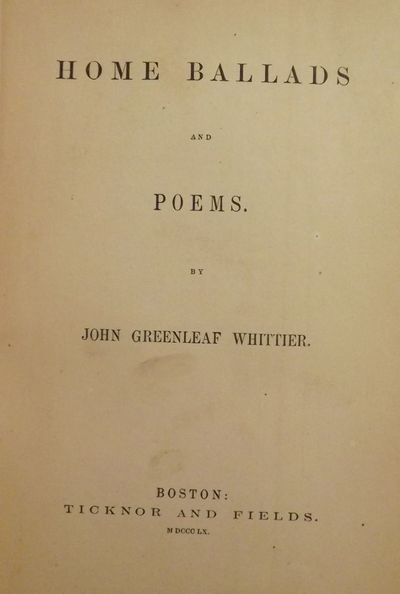 HOME BALLADS AND POEMS