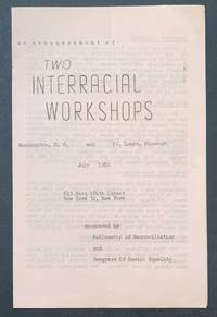 An Announcement Of Two Interracial Workshops: Washington, DC And St. Louis, Missouri. July 1950 - 