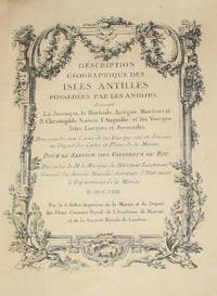 image of (History of Cartography, Geographic description of the Antilles): Description geographique des isles Antilles possédées par les Anglois