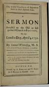 THE WOFUL CONDITION OF IMPENITENT SOULS IN THEIR SEPARATE STATE. A SERMON PREACH'D TO THE OLD OR FIRST GATHER'D CHURCH IN BOSTON, ON THE LORD'S-DAY, APRIL 4. 1731