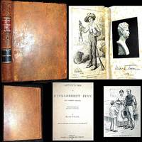 1884 THE ADVENTURES OF HUCKLEBERRY FINN MARK TWAIN ORIGINAL SHEEPSKIN LEATHER 1 of 2,500 COPIES 174 E.W. KEMBLE ILLUSTRATIONS by Mark Twain, Samuel L. Clemens - 1884