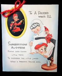 Get Well Card featuring removable Superstitious Al-o-ysius