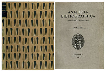 Analecta bibliographica. Boghistoriske…