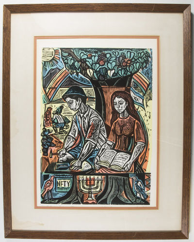 Yesterday, Today, and Tomorrow [SIGNED ARTIST PROOF WOODCUT]