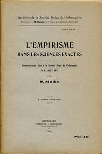 L´empirisme dans les sciences exactes.…