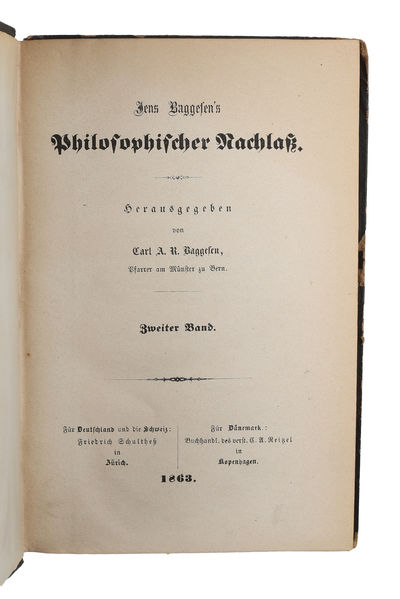 Philosophischer Nachlass. Herausgegeben von Carl A. R. Baggesen. I-II. (photo 5)