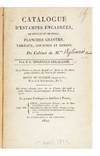 Catalogue d’Estampes…Planches gravées, Tableaux, Gouaches et Dessins, Du Cabinet de M. *** [in cont. ms]: “Viglianis peintre.” Par F. L. Regnault-Delalande. Cette Vente se fera le Lundi 1er Avril et les deux jours suivans…