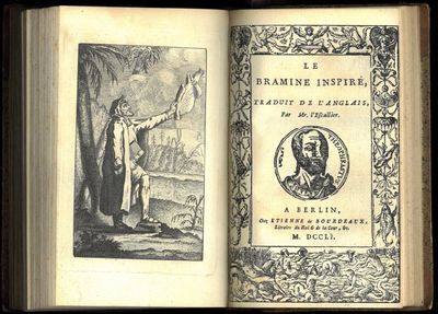 1. Mémoires sur la vie de mademoiselle de Lenclos, Par M. B****. À Amsterdam. 1751. x, 164 s.2. Mémoires authentiques de Madame la Comtesse du Barry, maitresse de Louis X, Roi de France. Estraits d'un Manuscrit que pssede Madame la Duchesse de Villeroy. Par le Chevalier Fr. N. Traduit de l'Anglais. Londres. 1775. (4), 188 s.3. (Charnes, Jean-Antoine de ?).  Porte-feuille de Monsieur L. D. F. ****. À Cologne. Chez *****. 1695. Tittelbladet trykt i rødt og svart. (8), 170 s.4. Le Bramine inspiré, traduit de l'Anglais Par M. l'Escallier. Berlin. 1751. Gravert frontispiece. Gravert tittelblad. (12), 80 s. (photo 3)