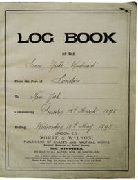 1898 ORIGINAL MANUSCRIPT SHIP&#039;S LOG BOOK OF THE FAMED STEAM YACHT WINDWARD  AS IT CROSSED FROM LONDON TO NEW YORK TO MEET IT&#039;S FUTURE AND DESTINY WITH  ROBERT EDWIN PEARY de GEORGE J. NORTON, First Mate - 1898