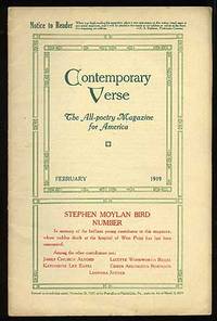 Contemporary Verse: February 1919 by and others Katherine Lee Bates - 1919 - from Between the Covers- Rare Books, Inc. ABAA (SKU: 74135)
