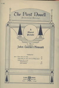 image of THE FIRST NOWELL-THE FIRST NOEL-TRADITIONAL MELODY-A CHORAL PRELUDE PIANO SHEET MUSIC