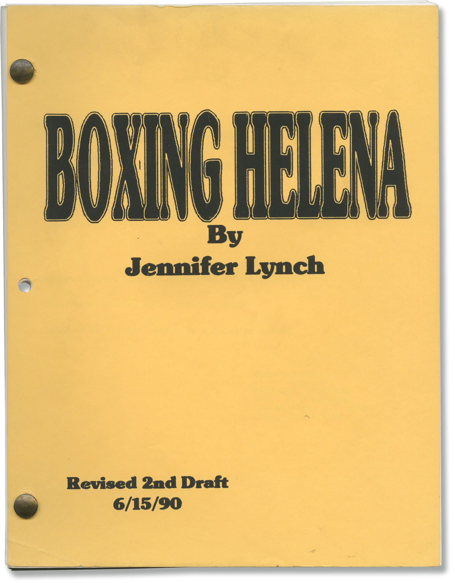 Boxing Helena (Original screenplay for the 1993 film) by screenwriter