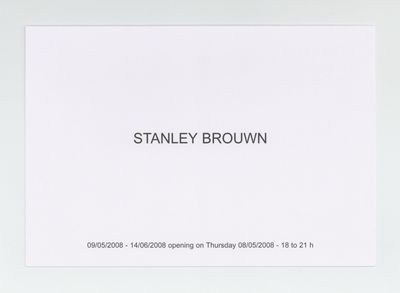 Exhibition postcard: Stanley Brouwn (9 May-14 June 2008)