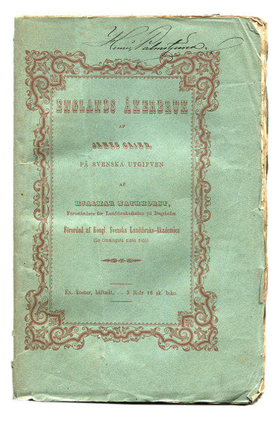 Englands åkerbruk åren 1850-1851. Öfversättning…