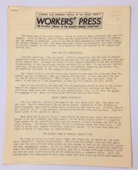 Workers' Press. The political organ of the Marxist-Leninist Collective