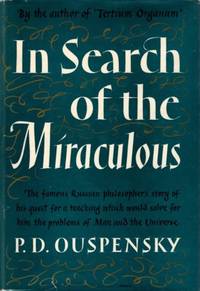 cover of IN SEARCH OF THE MIRACULOUS: Fragments of an Unknown Teaching