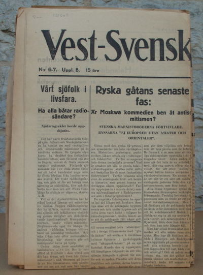 Vest-Svenska Dagbladet N:r  6-7, 8-9, 12-13,…