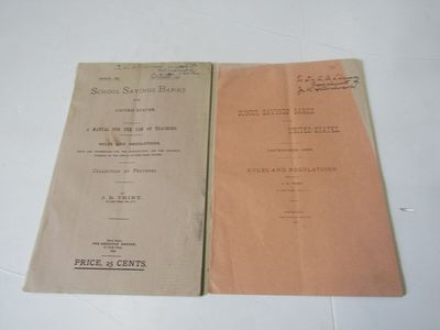 1888 & 1890 School Savings Banks in the United States, Manual for Teachers