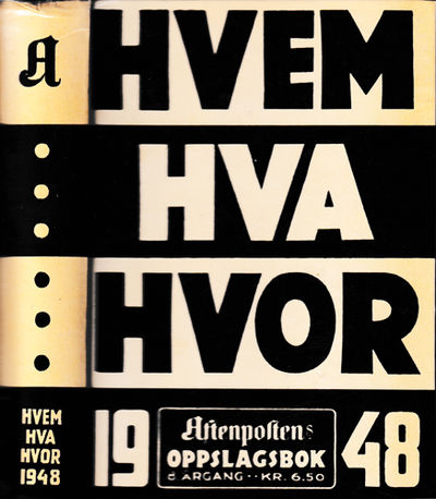 HVEM HVA HVOR. 1948.