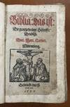 Biblia: das ist: Die gantze heilige Schrifft: Deudsch. Doct. Mart. Luther