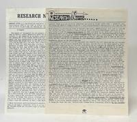 Research Notes Vol. 1 No. 1-2