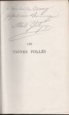 Les Vignes Folles; Poesies, avec une frontispiece de Charles Voillemot, Gravé à l'eau-forte par Bracquemond