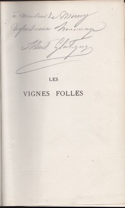 Les Vignes Folles; Poesies, avec une frontispiece de Charles Voillemot, Gravé à l'eau-forte par Bracquemond
