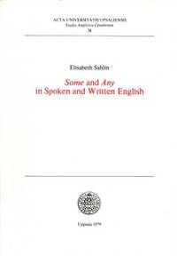 Some and Any in Spoken and Written English.