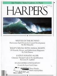 cover of HARPER'S SEP 1991: HURRICANES, ANIMAL RIGHTS, CLARENCE THOMAS, NORIEGA'S PEERS