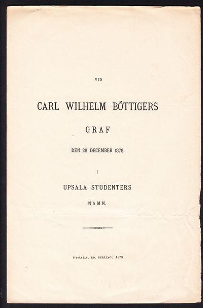 Vid Carl Wilhelm Böttigers graf den 28 december…
