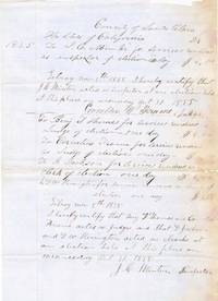 A Document Related To An Early California Election