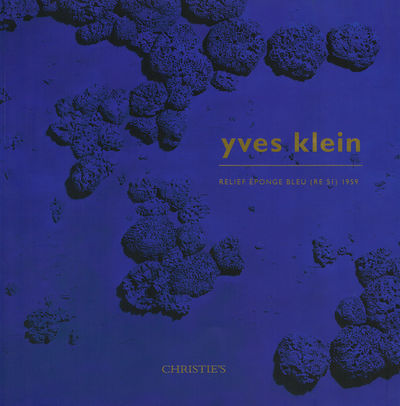 Yves Klein. Relief éponge bleu (RE 51) 1959.