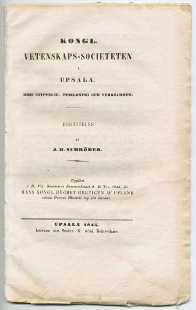 Kongl. Vetenskaps-societeten i Upsala. Dess…
