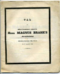 Tal vid [...] Magnus Fredric Brahe’s jordfästning…