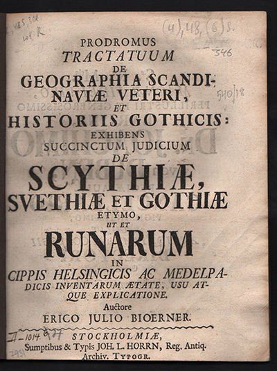 Prodromus tractatuum de geographia Scandinaviæ…