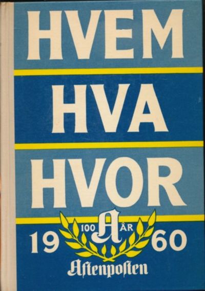 Hvem Hva Hvor 1960
